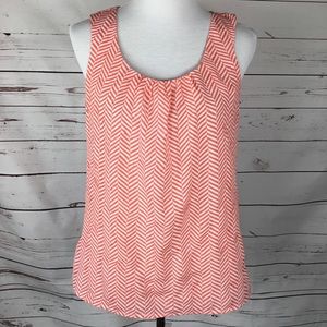 Ann Taylor Loft Chevron Print Top. Size Small